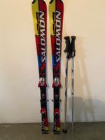 Salomon Ski Set 154cm mit Stöcken für den Winter ⛷️❄️