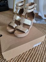 Sandali UGG Oro con Zeppa Espadrillas- Estate Glamour!38