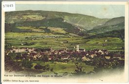 Delemont - Vue generale - Litho