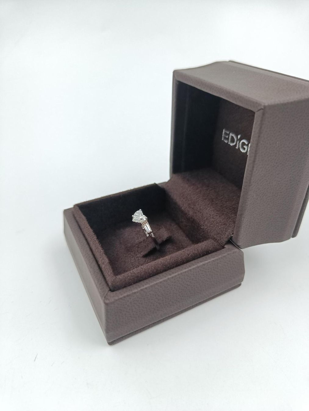 Ringe: BVLGARI HERZ DIAMANT RING IN 950 PLATIN – Gebraucht aus Luzern von EdiGem 3