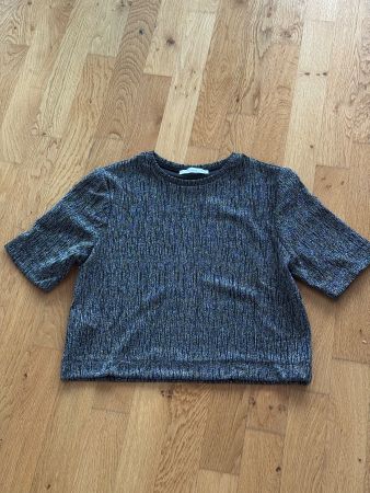 ✨ Elegantes Glitzer-Shirt von MNG (Mango) – Grösse XS/S