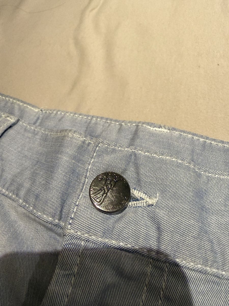 Versace Hosen: Pantalon VESACE Collection bleu clair coton/ramie – Gebraucht aus Yverdon-les-Bains von Le_Joss 3