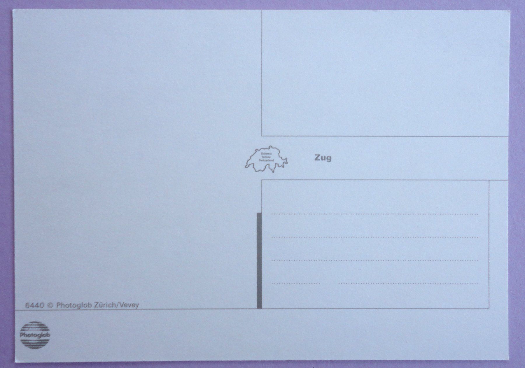 Cartoline postali: Zug – Usato da Fétigny venduto da Billy2miny 1