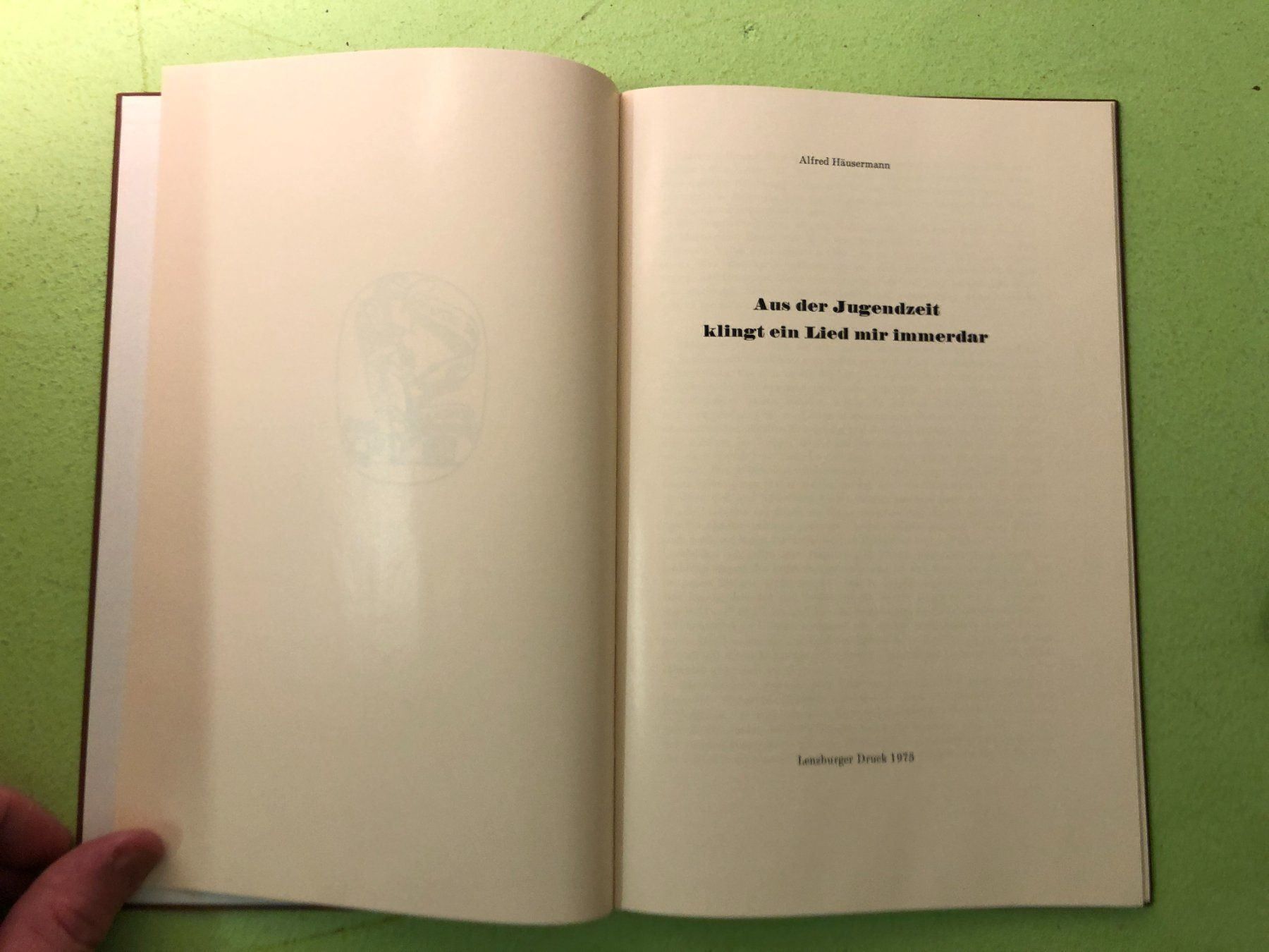 Libri: Alfred Häusermann: Aus der Jugendzeit – Usato da Zürich venduto da allp 1