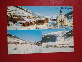 Reckingen Goms Wallis mehrbildrig Winter