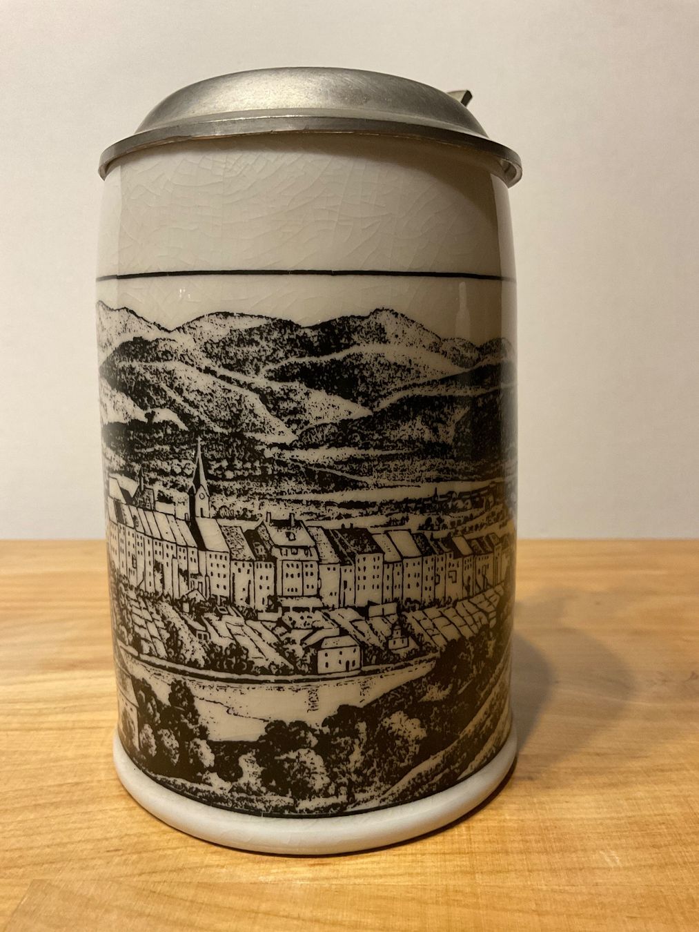 Bicchieri: Bier Humpen / Keramik mit Zinndeckel – Usato da Rümlang venduto da baselsale1 2