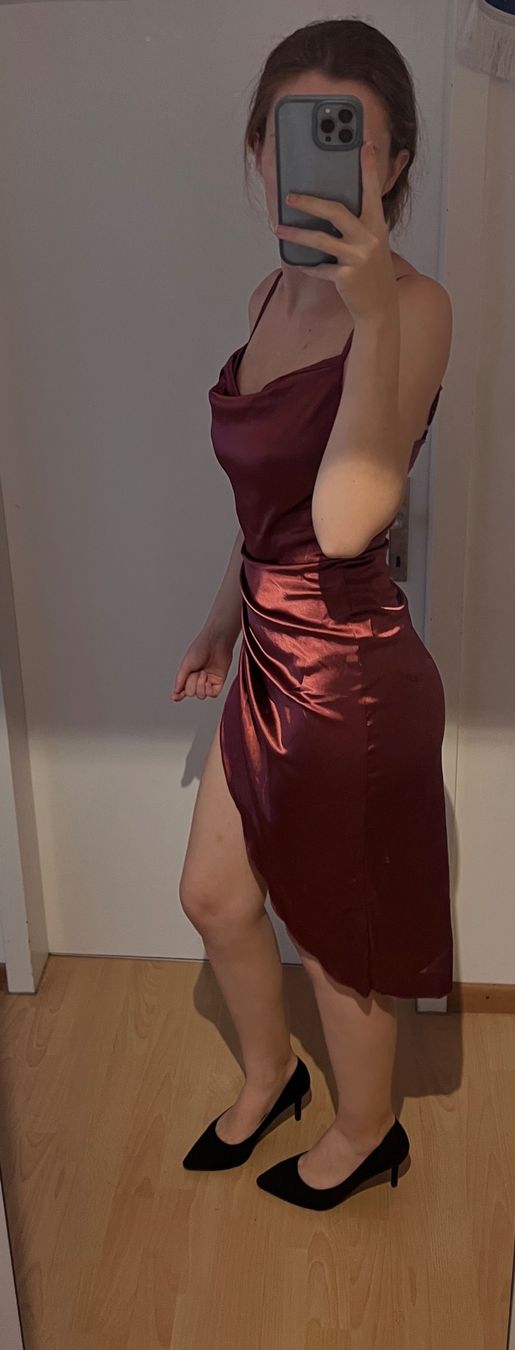 Shein Vestiti: Elegantes Abendkleid, Bordeauxrot – Nuovo (secondo la descrizione) da Zürich venduto da man_nq66 2