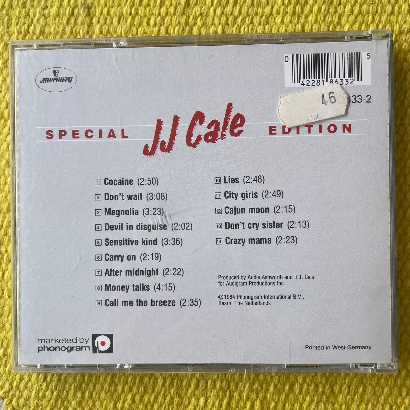 CD: J.J. CALE-SPECIAL EDITION – Usato da Rorschacherberg venduto da CD-Roli 1