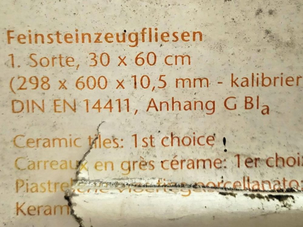 Bodenbeläge: Feinsteinzeugfliesen 30 x 60 cm / /sw32 – Neu (gemäss Beschreibung) aus Diessenhofen von Osio 2