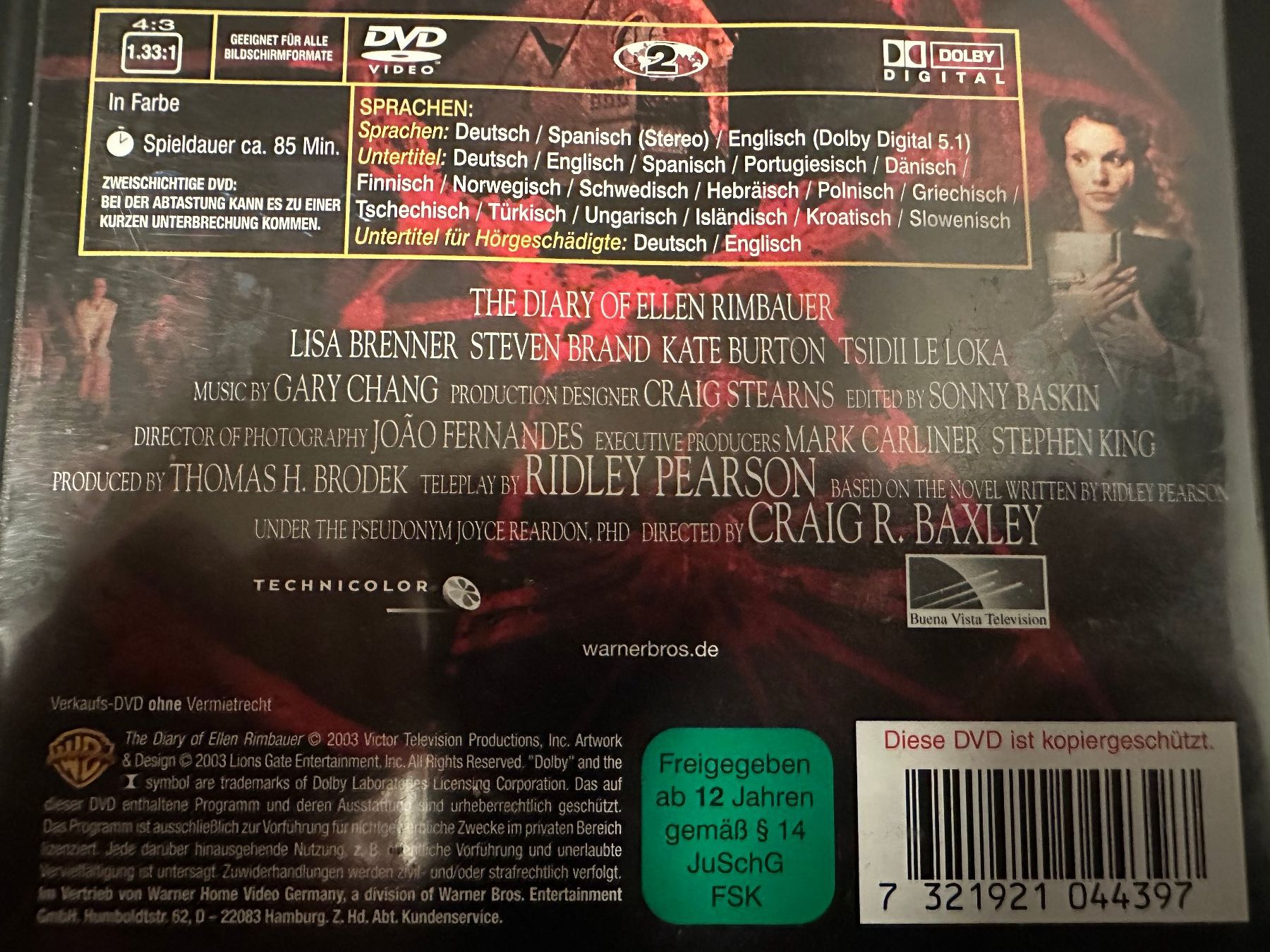 Alle DVDs: Das Tagebuch der Ellen Rimbauer – Gebraucht aus Freudwil von Feenland2010 3