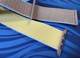Bracelet apple watch 44mm jaune / sable