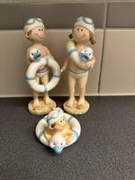 3er Set Badefiguren Deko