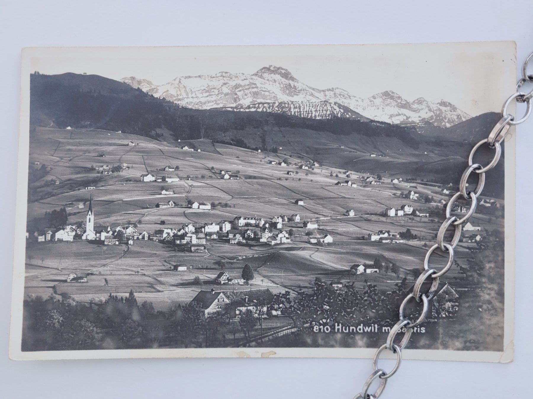 Cartoline postali: Hundwil /AR   mit Säntis – Usato da SCHÜBELBACH venduto da CoKaHa
