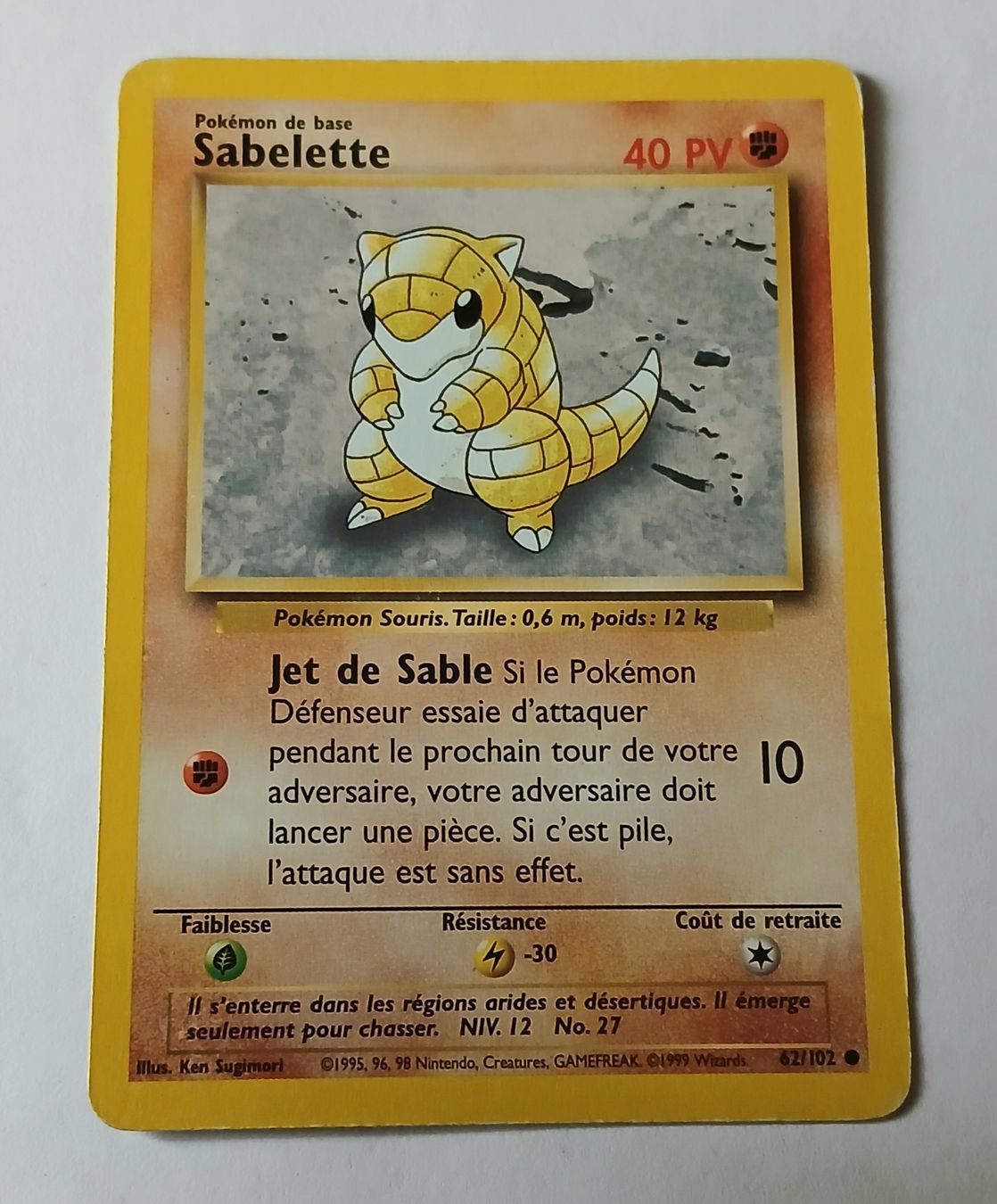 Pokémon Carte collezionabili: Carte Pokémon Sabelette - FR 1999 – Usato da Sciernes-d'Albeuve venduto da Dojo004