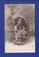 ENFANT - Jeune fille et fleurs