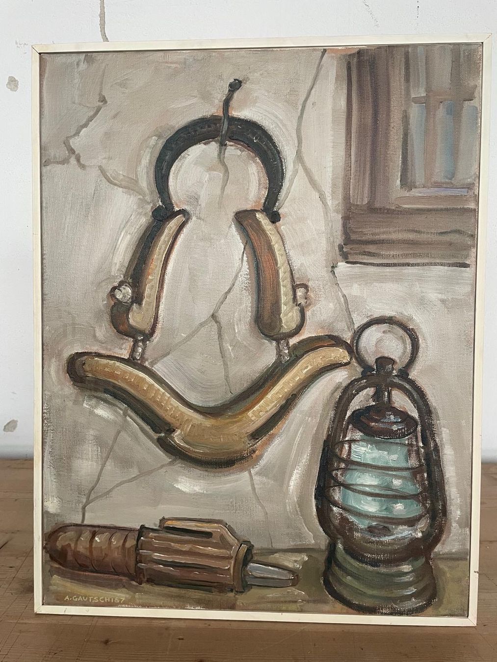 Dipinti: Ölgemälde A. Gautschi 52x67.5cm – Usato da Hitzkirch venduto da Reliko