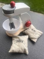 Spielzeug Küchenmixer aus Holz mit Zubehör
