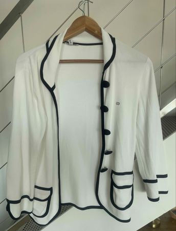 Escada Sport Jacke weiss schwarz Grösse M Damen