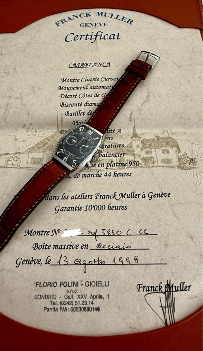 Franck Muller Orologi: Franck Muller Casablanca Chronograph Full set – Usato da Lugano venduto da Superstudiolugano 3