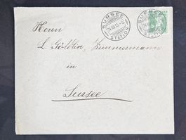 CL23 Enveloppe + Timbre Suisse 1913