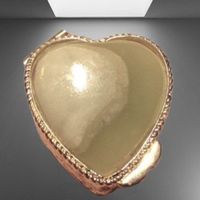 💖Vintage Pillendose Herzform Naturstein (Onyx/Achat)💖2/9💫