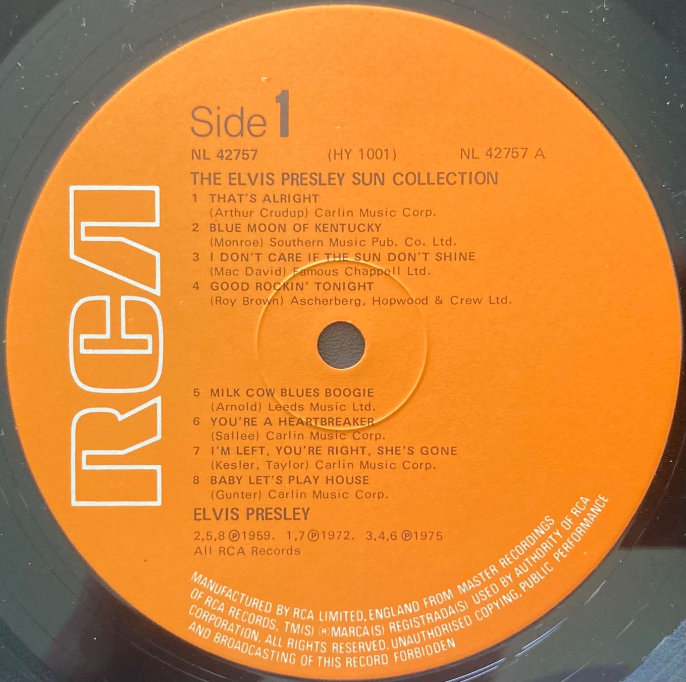 Dischi in vinile: ELVIS PRESLEY - THE SUN COLLECTION – Usato da Poliez-Pittet venduto da Newtown-Records 2