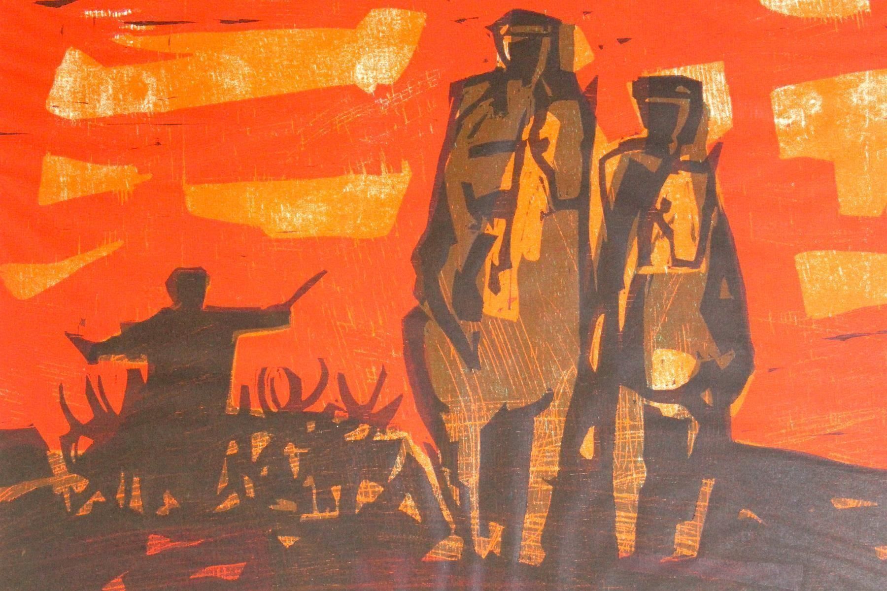 Xilografie: HANS WEIDMANN (Schweiz, 1918-1997) – Usato da Bern venduto da Arting 1