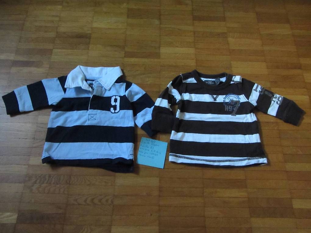 Kleiderpakete & -sets: Lot de 2 pulls bébé légers taille 62 – Gebraucht aus Gland von bug_s7rw