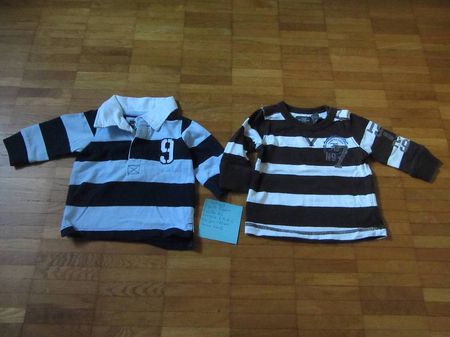 Lot de 2 pulls bébé légers taille 62