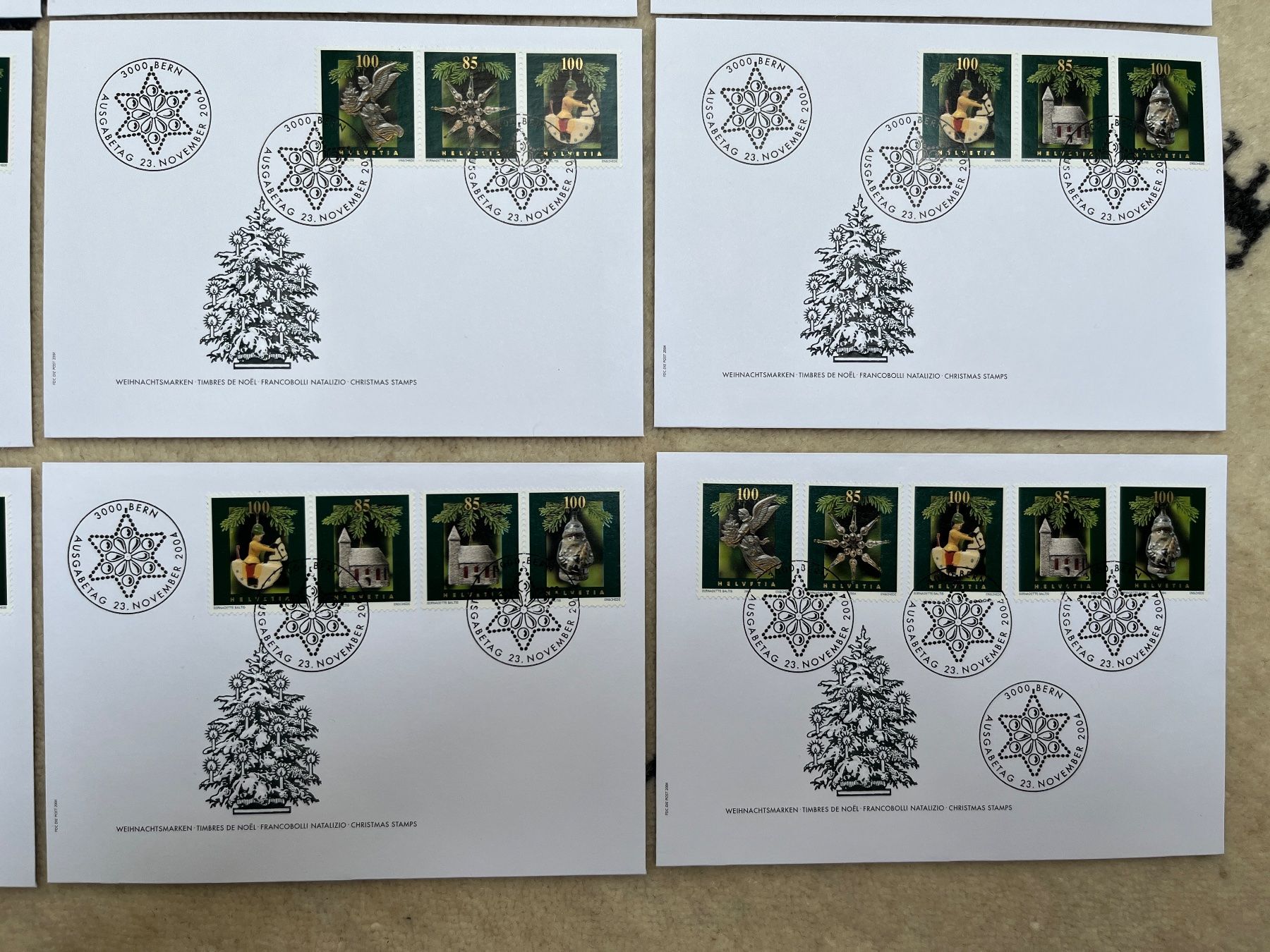 Tutti i francobolli: FDC Christbaumschmuck 2004 illustriert ohne Adresse – Nuovo e nell'imballaggio originale da Zürich venduto da Alain-Phila 3