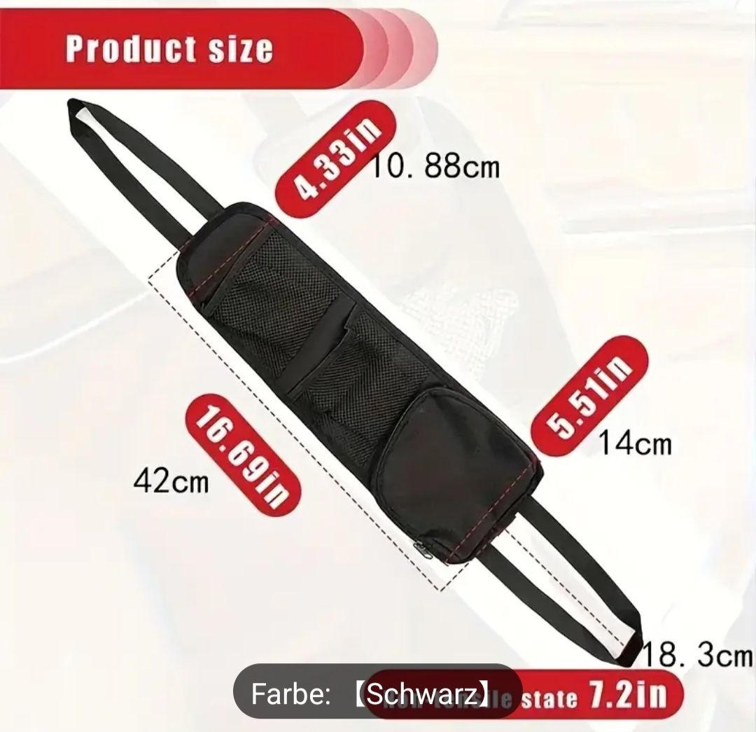 Accessori per altri veicoli: Autotasche Organizer schwarz neu – Nuovo e nell'imballaggio originale da Bonaduz venduto da stb-fishing 2
