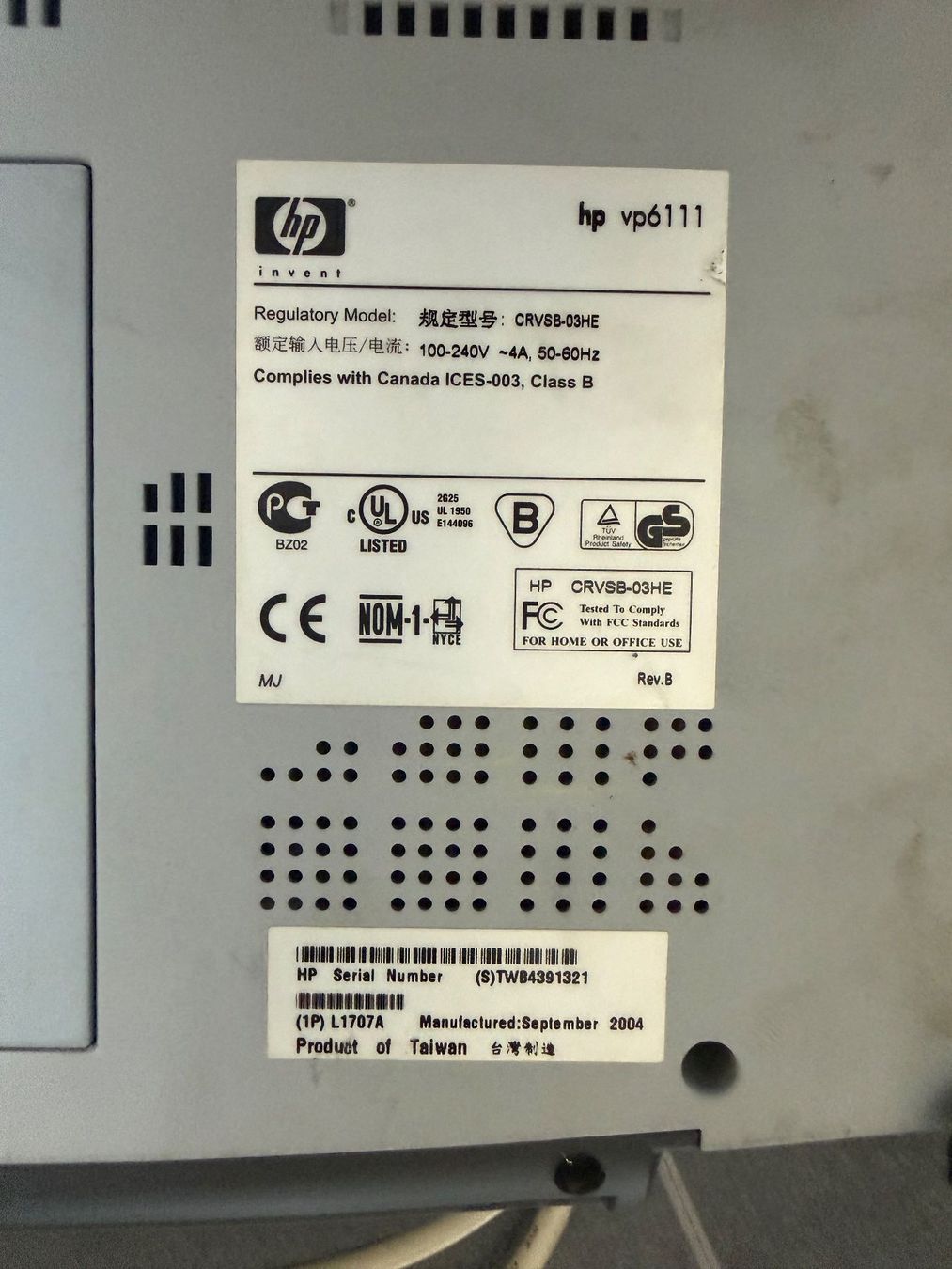 Hewlett Packard Videoprojektoren: HP VP6111 Projektor, Beamer, CRVSB-03H – Gebraucht aus Bubikon von Simbeli 2