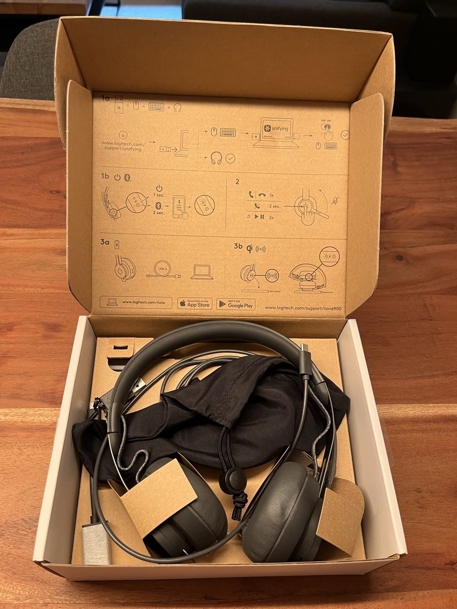 Mikrofone: Logitech Zone 900 Wireless Headset black new condition – Neu (gemäss Beschreibung) aus Zürich von Ricardinho_12 3