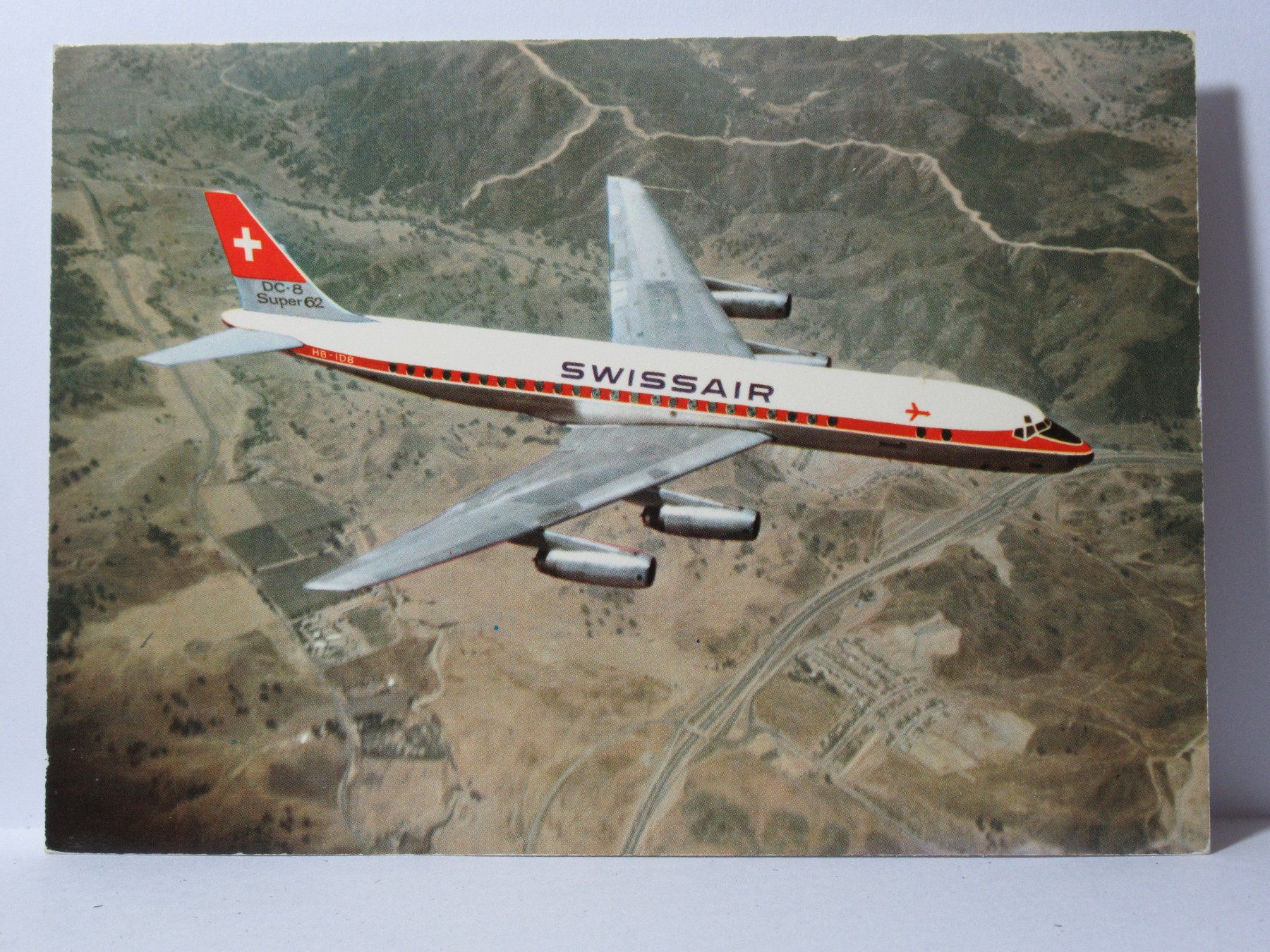 Ansichtskarten: Flugzeug , Douglas DC 8 Super 62 – Neu (gemäss Beschreibung) aus Grenchen von Bluemchen1900