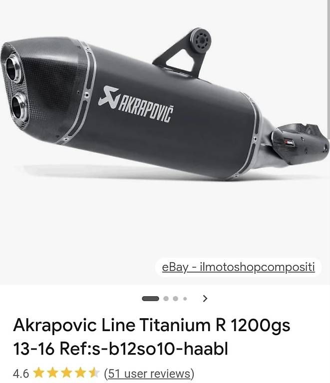 Sistemi di scarico: Akrapovic BMW R 1200 – Usato da Miglieglia venduto da mar_m2zd 2