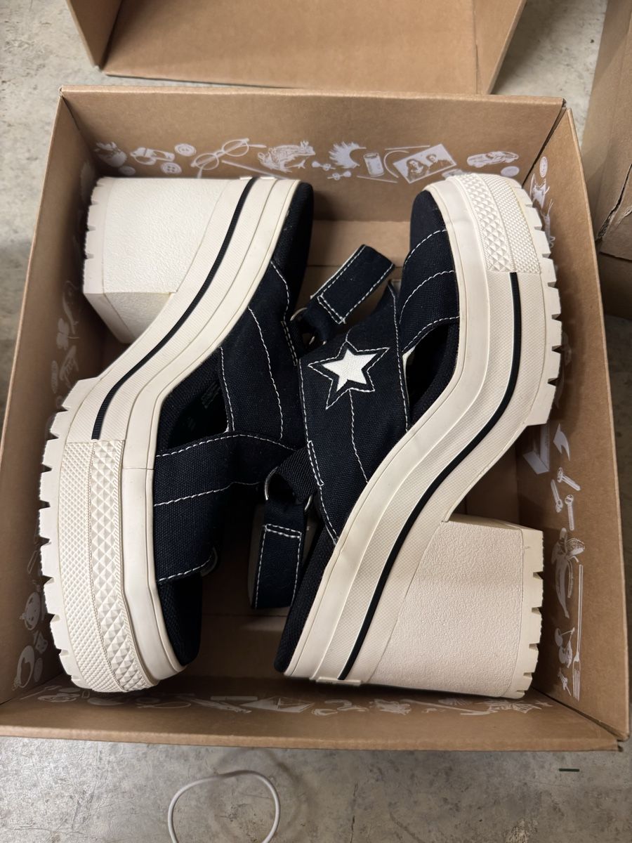 Converse Scarpe da donna: Sandales Converse plateforme noires taille 39 – Nuovo (secondo la descrizione) da Meyrin venduto da mai_pl7s