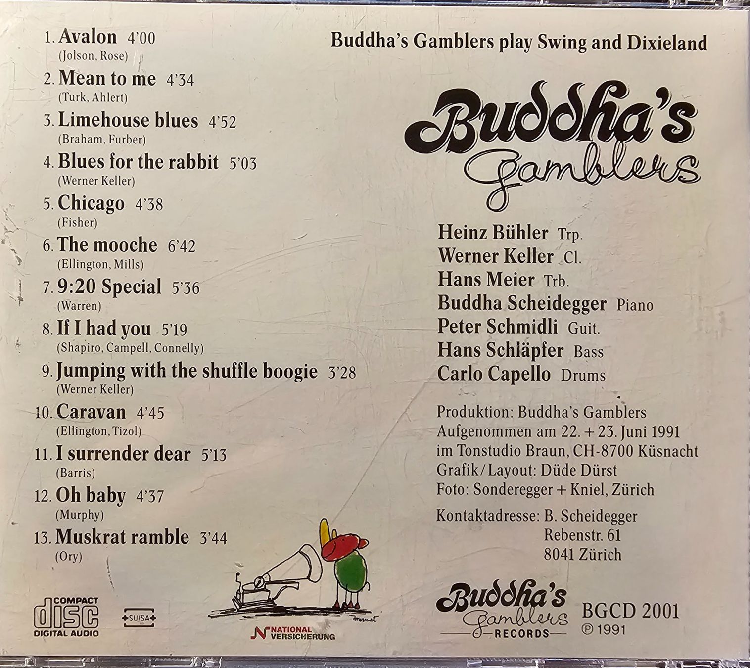 CD: Buddha's Gamblers - Play Swing And Dixieland – Usato da Wahlen b. Laufen venduto da Cg10 1