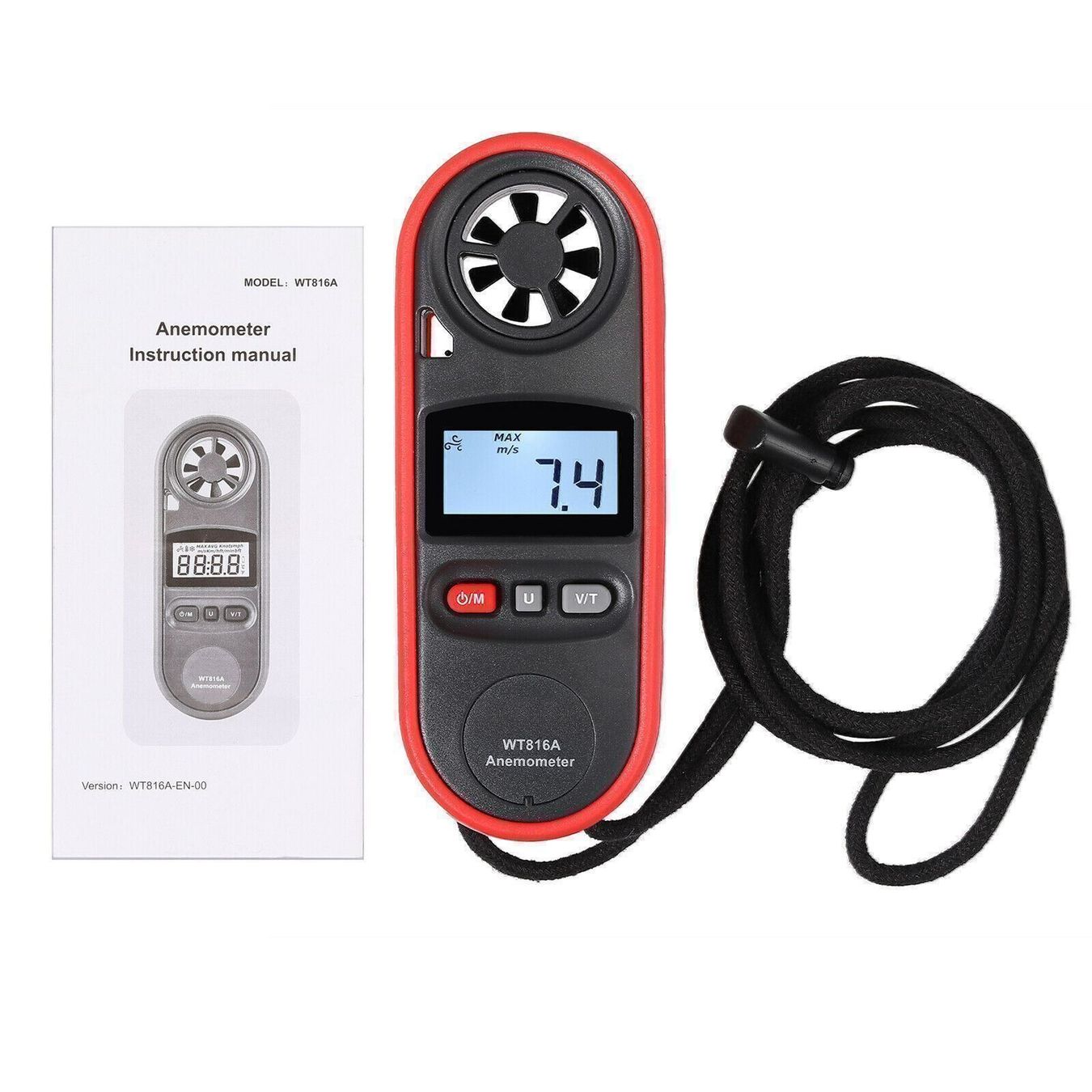 Messen: Windmesser LCD Digital Anemometer IP67 – Neu (gemäss Beschreibung) aus Kirchdorf AG von  8