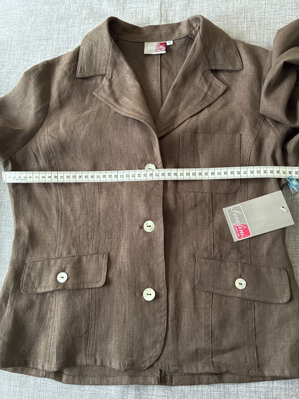 Giacche: Leinenblusenjacke  von Serafini Gr 38/40 – Nuovo (secondo la descrizione) da Davos Platz venduto da nanigl 5