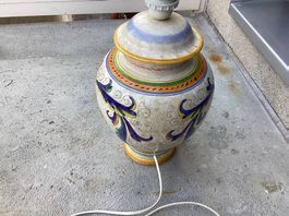 Pied de lampe en faience