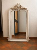 Grand miroir de style Louis XV patiné  Cadre 80 × 55 cm