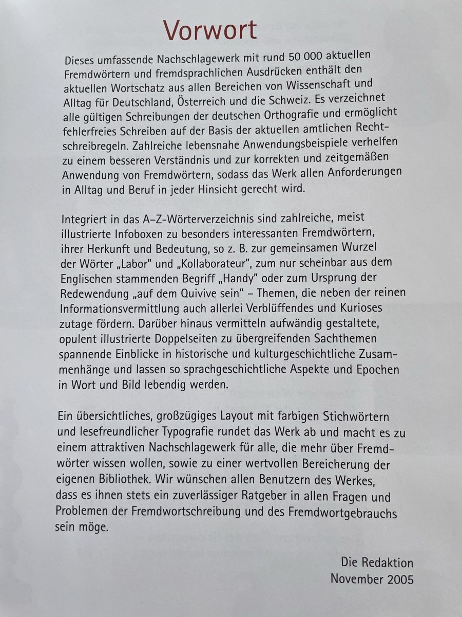 Libri: Fremdwörterbuch Reader's Digest (wie neu) – Usato da Wyssachen venduto da Hahe89 2