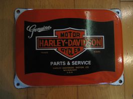 Harley-Davidson Emaille-Schild Parts & Service