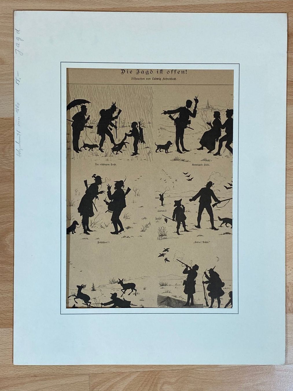 Poster & Bilder: Silouetten von Ludwig Strenbach – Gebraucht aus Vaduz von hirschjager 1