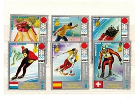 Bernhard Russi Briefmarken Ski Alpin Guinea Ecuatorial