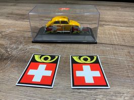 Schweiz POST Auto Käfer Modellauto Schuco selten OVP!