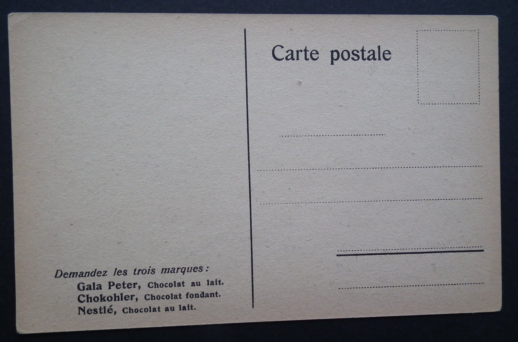 Cartoline postali: Bataille  Ansichtskarte Chocolat GALA / CHOKOHLER / Nestlé – Usato da Kriens venduto da WULLU99 1