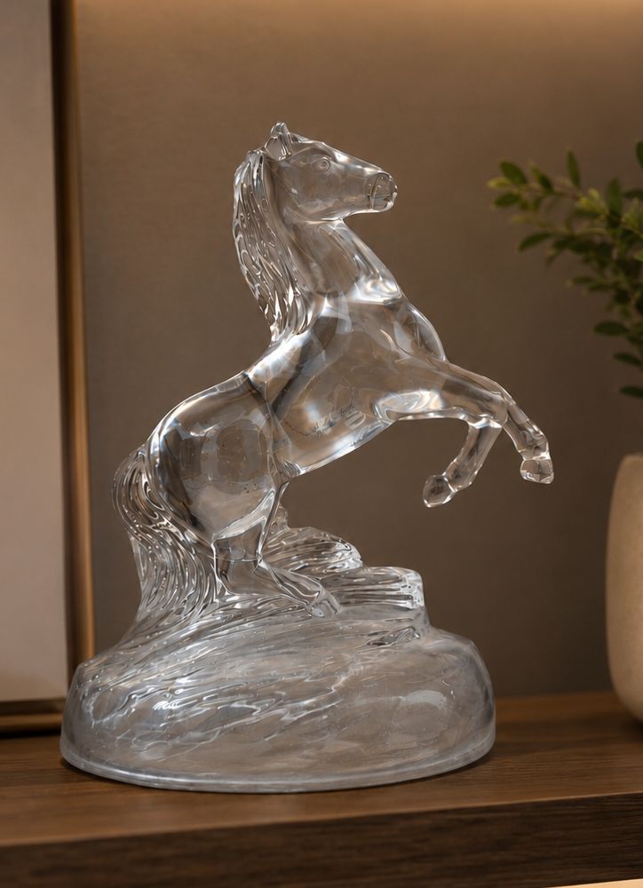 Alle Dekorationen: Pferdefigur Glas durchsichtig – Neu (gemäss Beschreibung) aus glis von Nanbo