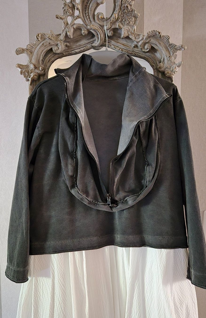 Barbara Speer Jacken: Barbara Speer Sweat Jacke Gr. 2 anthrazit – Gebraucht aus Tagelswangen von GABGABFI 1