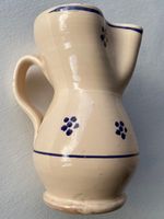 Keramik-Krug mit blauem Dekor, Vintage